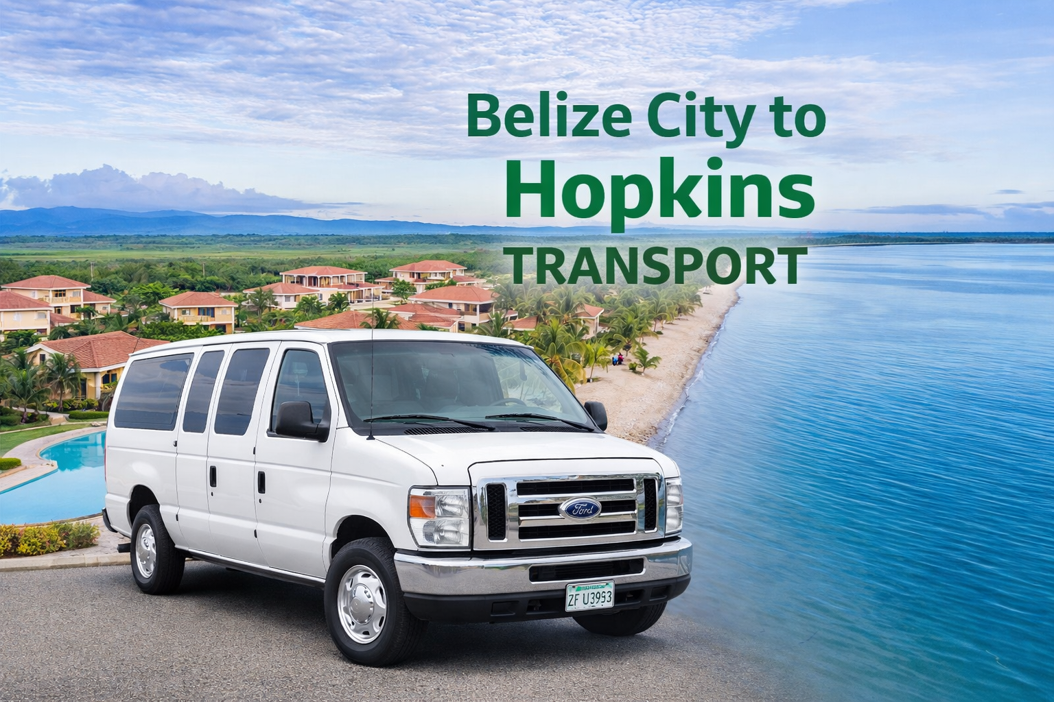 Belize City to Hopkins Private Shuttle
