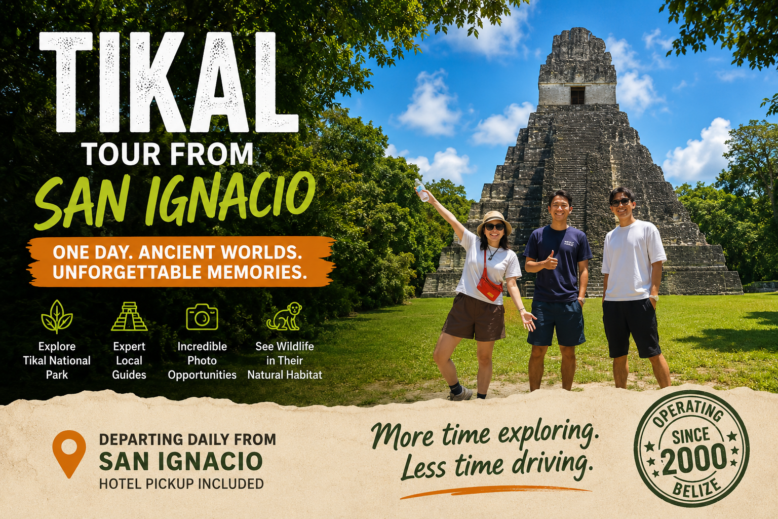Tikal tour from San Ignacio