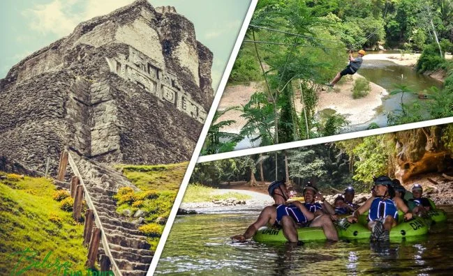 Cave Tubing Zipline and Xunantunich Tour from San Pedro