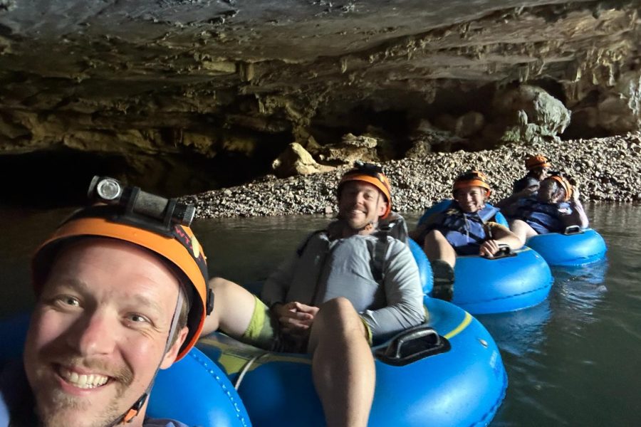 Belize Cave Tubing